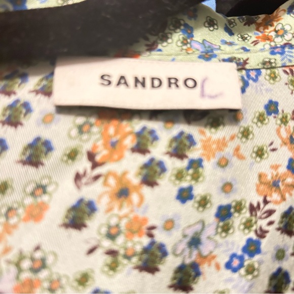 Sandro new without tags silk floral dress - Picture 5 of 6